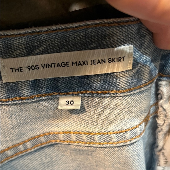 Aritzia Denim Forum 90s Maxi Jean Skirt - Picture 6 of 7